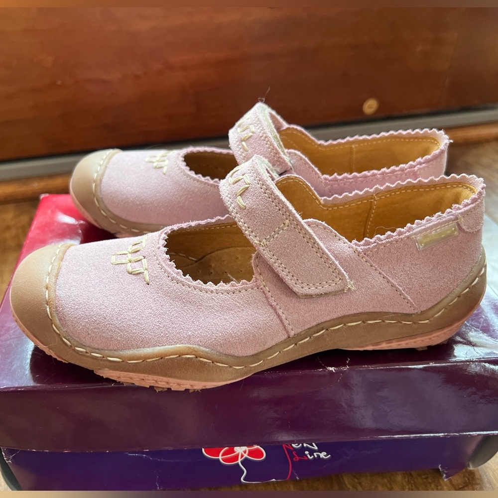 Kornecki original genuine leather pink shoes size EU33 -US 1,5-2 New made Poland